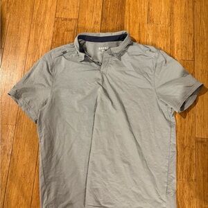Rhone Light Gray/blue Polo Shirt for Men pique large